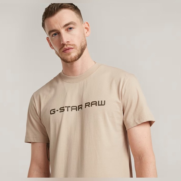 NWT - G-Star Raw Corporate Script Logo T-Shirt in Dark Brick - Size S - Picture 7 of 7